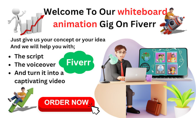 Gig Preview - Create engaging 2d whiteboard animation explainer video