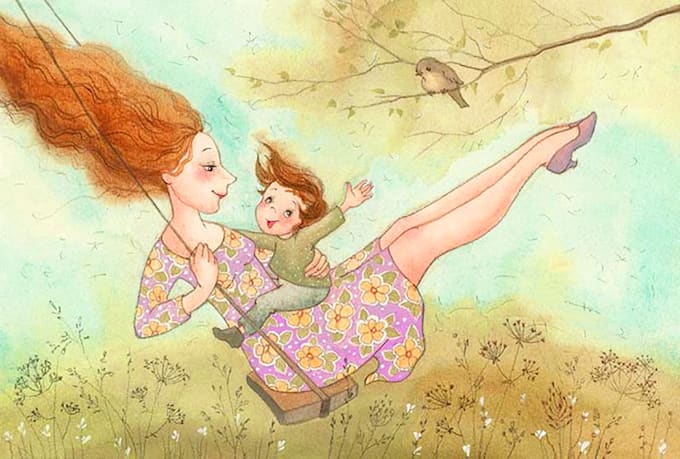 Gig Preview - Illustrate watercolor children story book illustration with my style