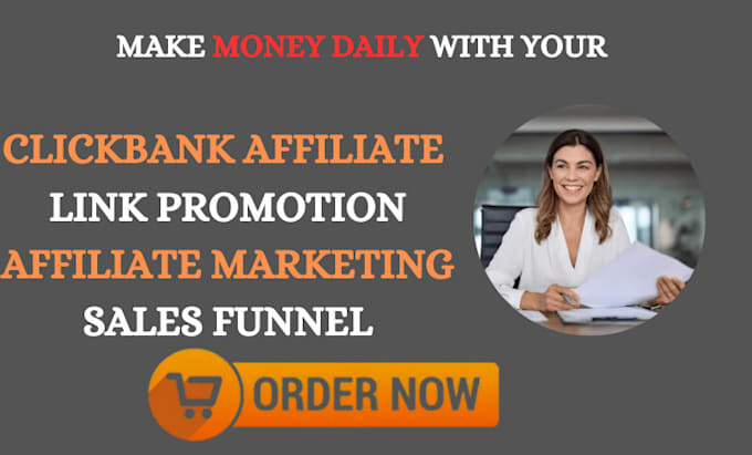 Gig Preview - Clickbank affiliate link promotion affiliate marketing clickbank link promotion