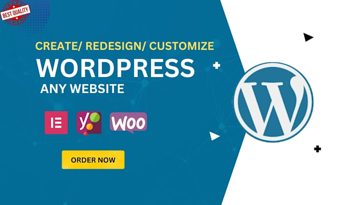 Gig Preview - Create, redesign or customize wordpress business website