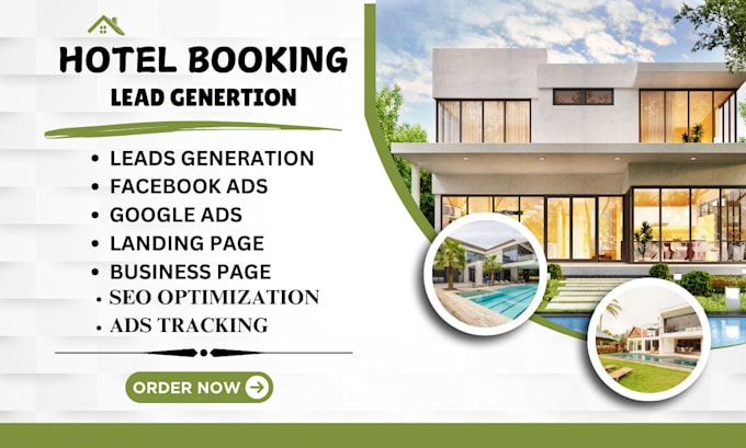 Gig Preview - Generate hotel lead generation hotel booking leads vacation leads hotel leads