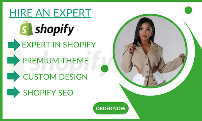 Gig Preview - Design shopify woocommerce printful printify design shopify website