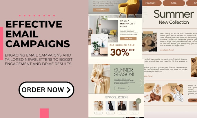 Gig Preview - Design beehiiv mailchimp convertkit newsletter and klaviyo brevo email templates