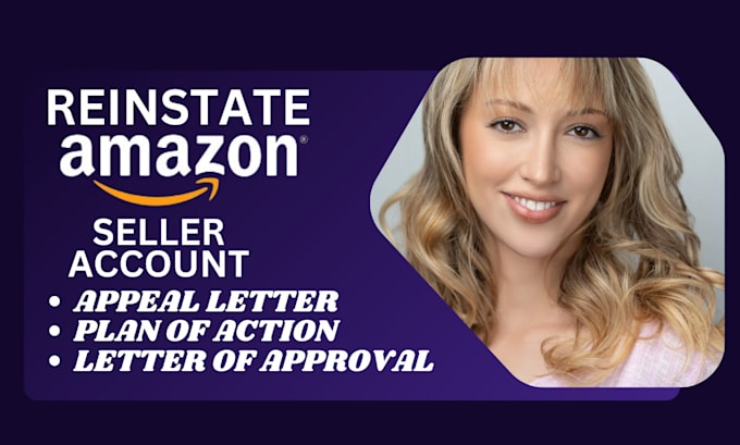 Gig Preview - Do amazon reinstatement appeal letter section 3 amazon account reactivation