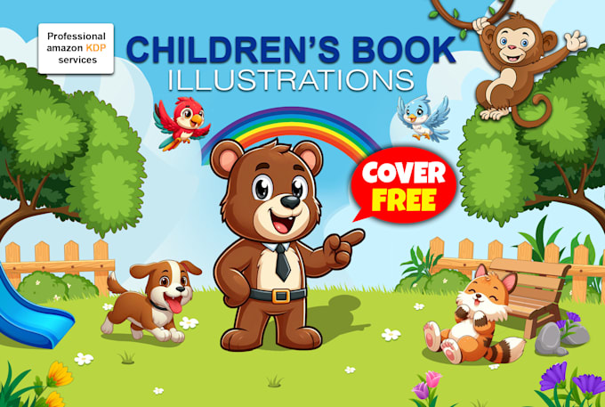 Gig Preview - Illustrate children story book illustration and story book illustrations