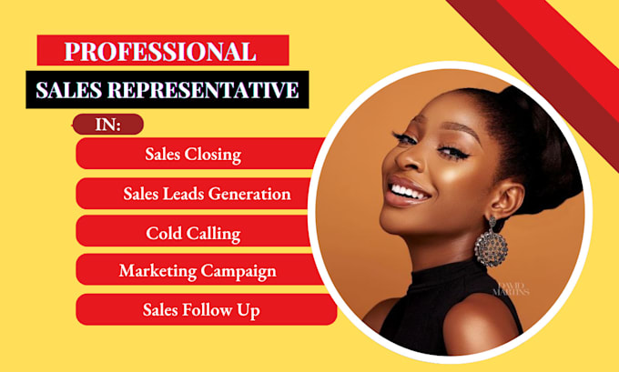 Gig Preview - Be your high ticket sales closer sales lead telemarketing sales representative