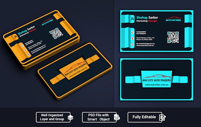 Gig Preview - Creative premium business card design and professional quality, fast delivery