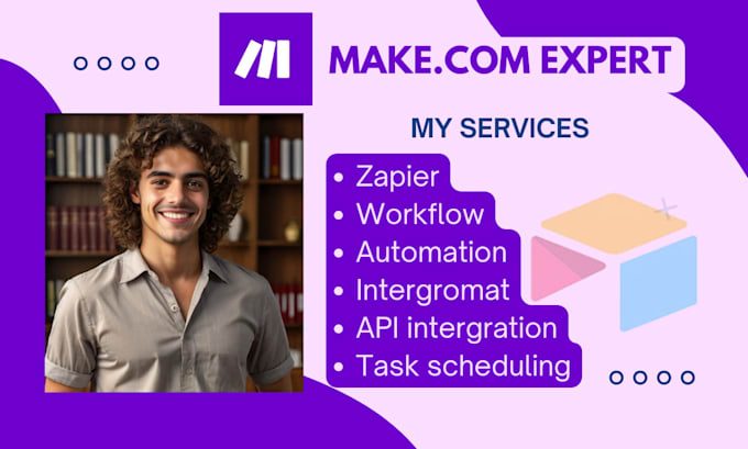 Gig Preview - Make com automation, zapier automation, integromat, make com automation