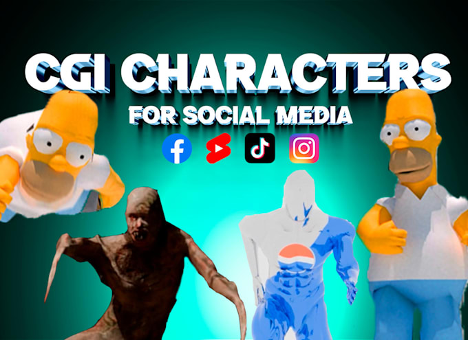 Gig Preview - Custom cgi vfx animated characters