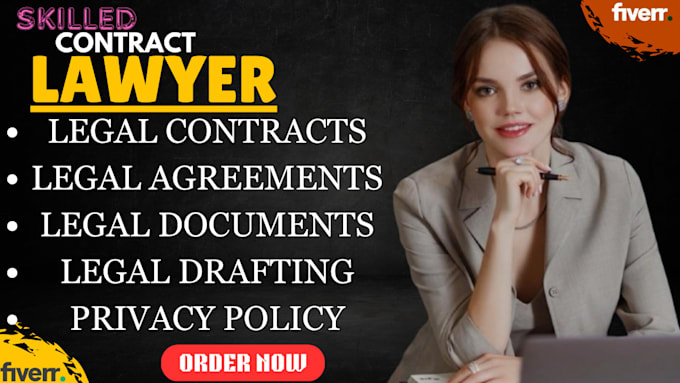 Gig Preview - Draft legal contracts, agreements, terms and conditions, privacy policy