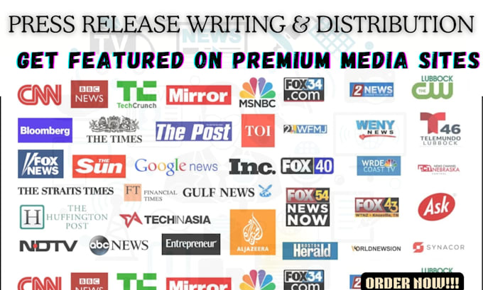 Gig Preview - Write and distribute press release to premium media sites