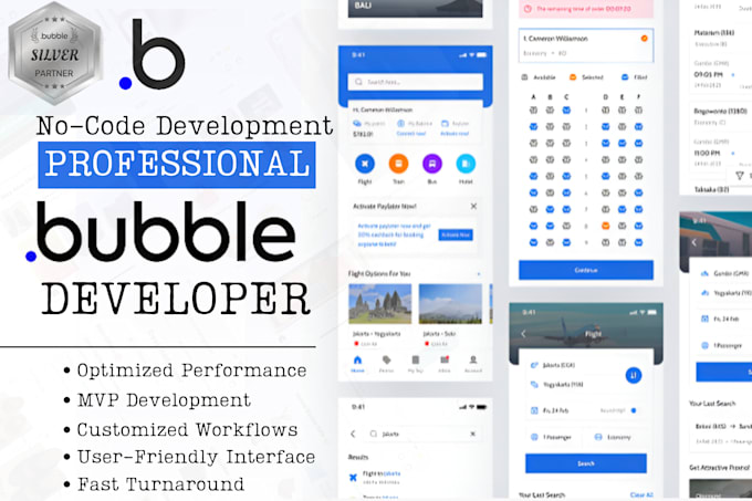 Gig Preview - Create bubble io landing page google API integration fix bubble io blog template