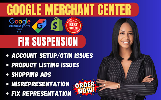 Bestseller - fix google merchant center suspension and misrepresentation