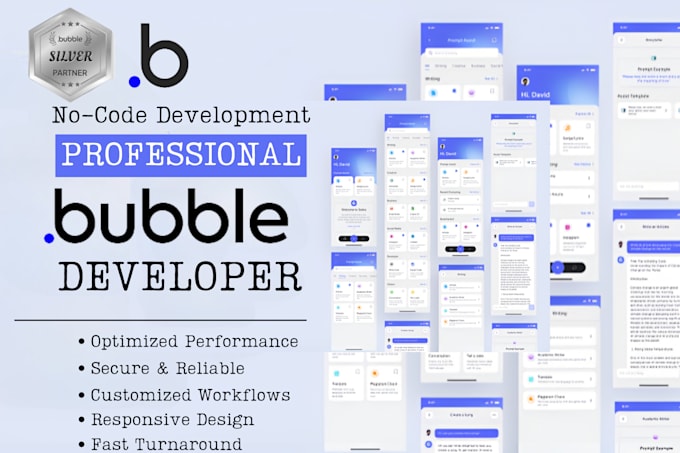 Gig Preview - Build bubble quiz app calendar form builder chatbot be your bubble guide