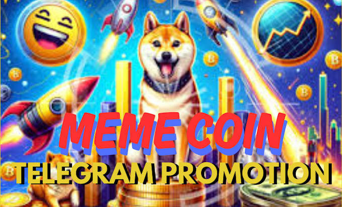 Gig Preview - Do telegram memecoin promotion, solana ico telegram mini app, coin market crypto