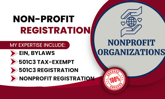 Gig Preview - File your nonprofit paper work, nonprofit registration, ein, form 1023 ez bylaws