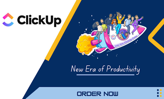 Gig Preview - Set up clickup, manage your automated workflow on click up, integrate systems