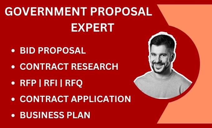 Gig Preview - Write winning government contract, bid proposal, response to rfp