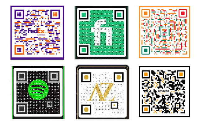 Gig Preview - Create personalized custom qr code design business qr code with transparent logo