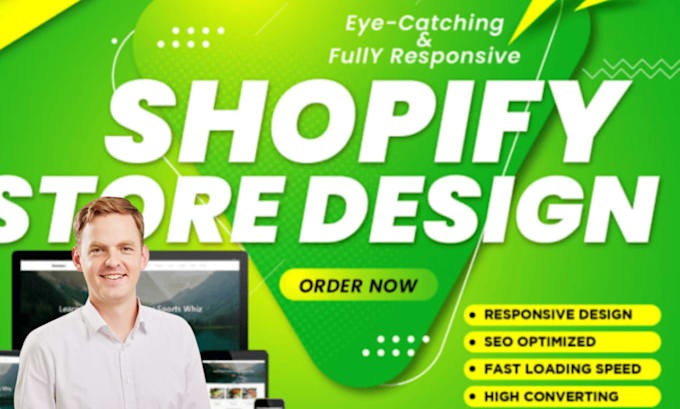 Gig Preview - Do shopify store design shopify website dropshipping store ecommerce store