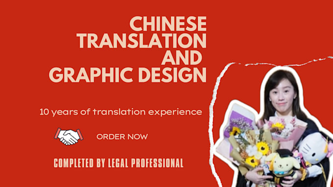 Gig Preview - Provide graphic design and chinese translation services