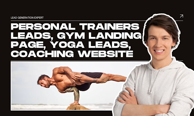 Gig Preview - Generate personal trainers leads, gym landing page, yoga leads, coaching website