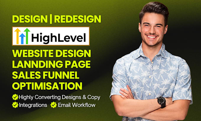 Gig Preview - Design responsive gohighlevel website, gohighlevel landing page and ghl SEO