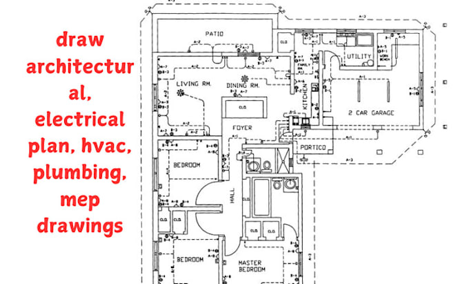 Gig Preview - Design hvac, electrical, plumbing mep drawing and commercial permit plans