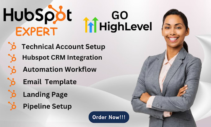 Gig Preview - Do custom hubspot crm hubspot onboarding automation and workflow crm website