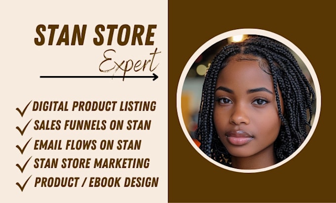 Gig Preview - Custom stan store design, digital product upload, seo and marketing