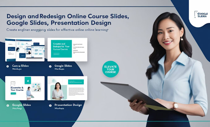 Bestseller - design and redesign online course canva slides google slides presentation design