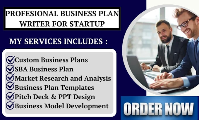 Gig Preview - Create business plan for startup, with marketing and financial model