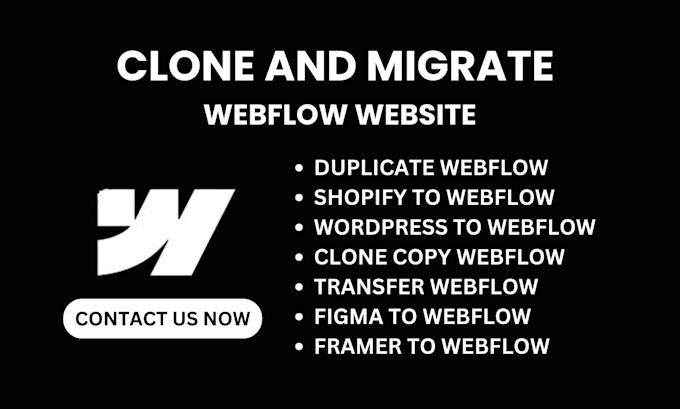 Gig Preview - Redesign, copy clone, duplicate migrate webflow website, develop framer website