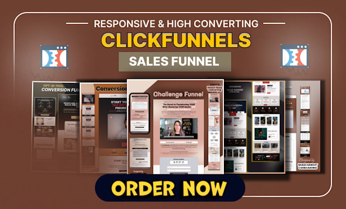 Gig Preview - Design sales funnel in clickfunnels,landing pages in clickfunnels and funnels