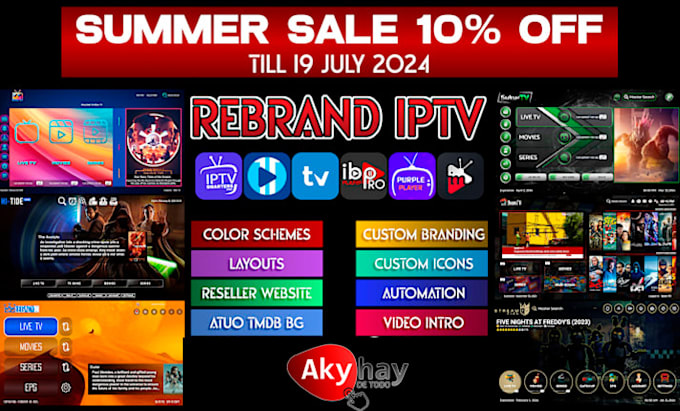 Bestseller - rebrand iptv android app url icon change