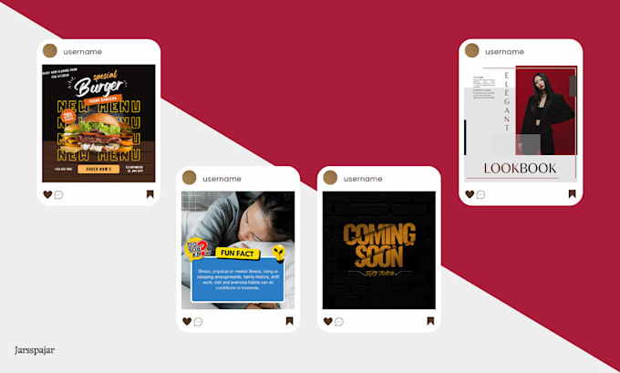 Bestseller - premium social media feed design for instagram, facebook