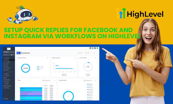 Gig Preview - Setup quick replies for facebook and instagram via workflows on gohighlevel