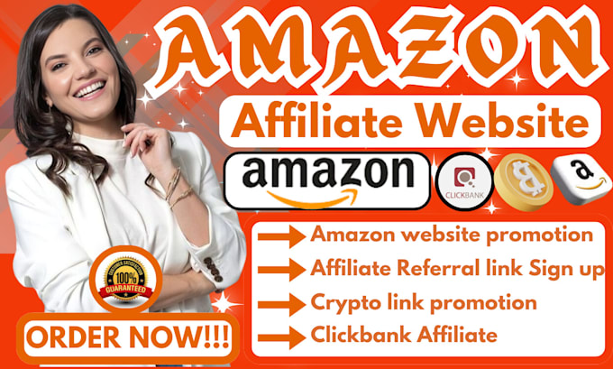 Gig Preview - Promote amazon affiliate website crypto affiliate referral link promotion signup