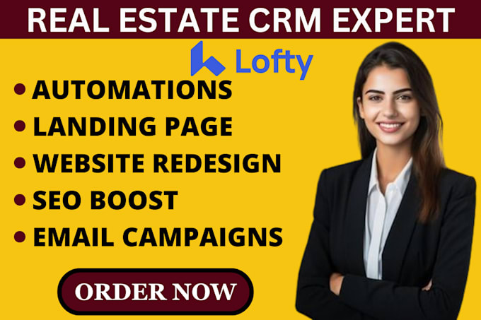 Gig Preview - Chime estate CRM setup, lofty website integration expert