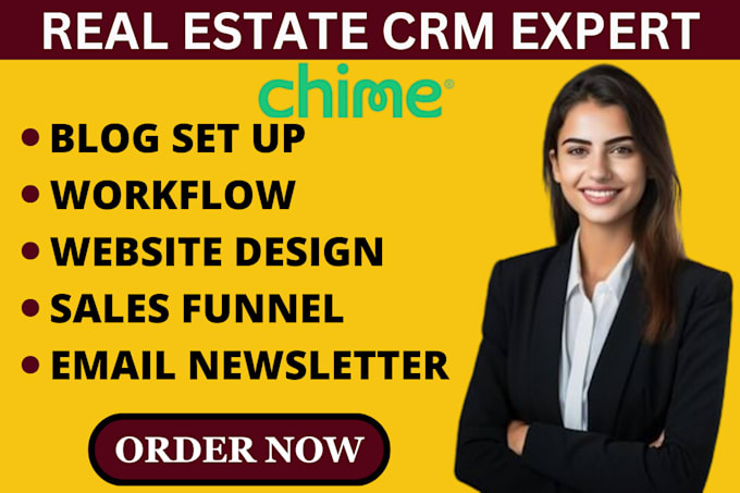 Gig Preview - Manage, chime CRM, integrate kvcore followup boss, boldtrail