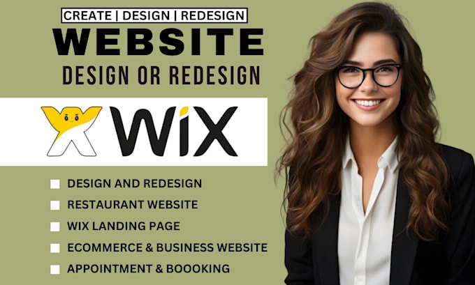 Gig Preview - Create, fix wix store, redesign wix website, revamp wix, help you on wix website