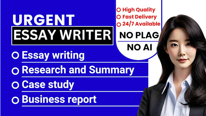 Gig Preview - Do urgent essay writing, reflection essay as an essay writer