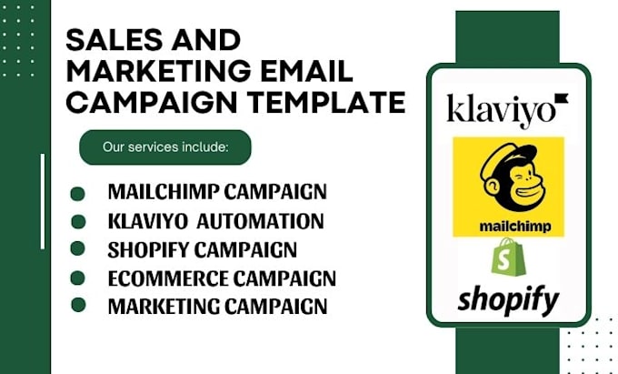 Gig Preview - Setup shopify klaviyo mailchimp email marketing campaign automation flows