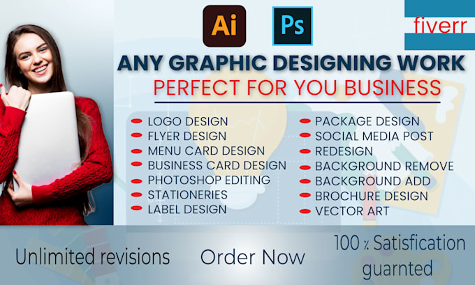 Gig Preview - Be your expert graphic designer for stunning visuals