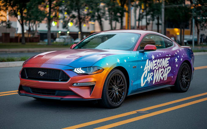 Gig Preview - Do awesome car wrap, and any vehicle wrap design