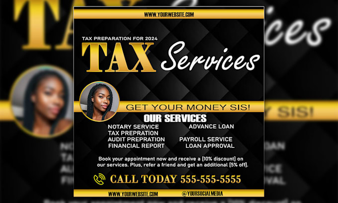 Gig Preview - Design unique credit repair flyers , tax flyers