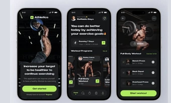 Bestseller - setup personal trainer app, workout app, yoga, gym app,UI UX for android and IOS