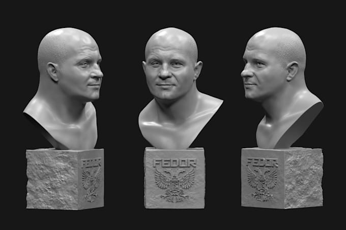 Gig Preview - Sculpt 3d burst model 3d printable full body model 3d head and face 3d character