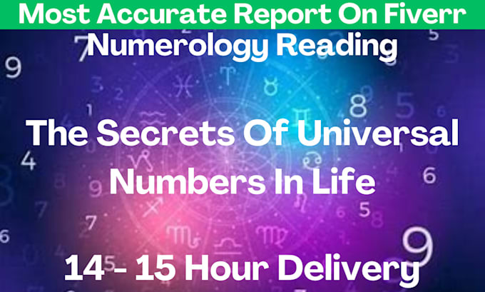 Gig Preview - Unlock destiny and future guidance with personalized numerology readings