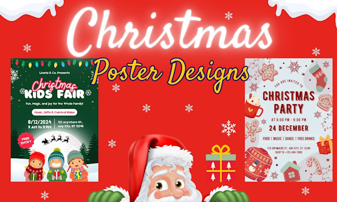 Gig Preview - Design christmas flyers, cards, social media posts and more